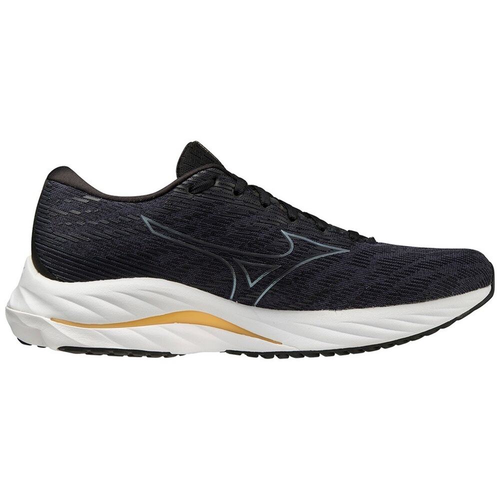 [MENS 10] Mizuno Wave Rider 26 Road Running Shoes Navy Blue White Mizuno Energy